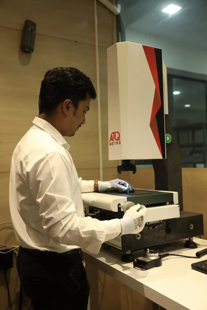 Dimensional inspection in the quality lab